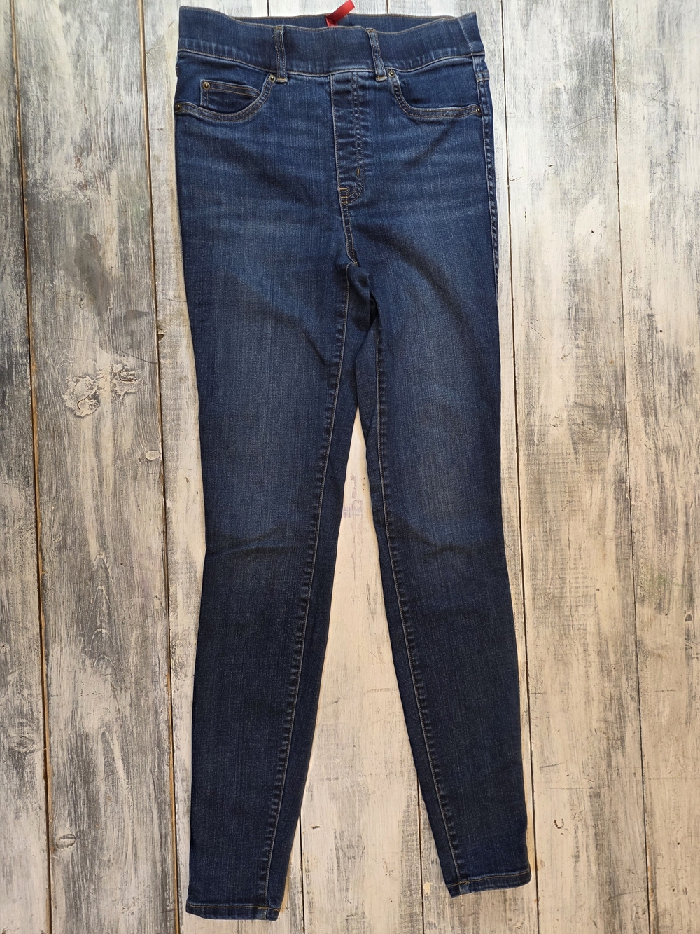 SPANX Women's Indigo High Rise Stretch Skinny Jeans sz Small Long